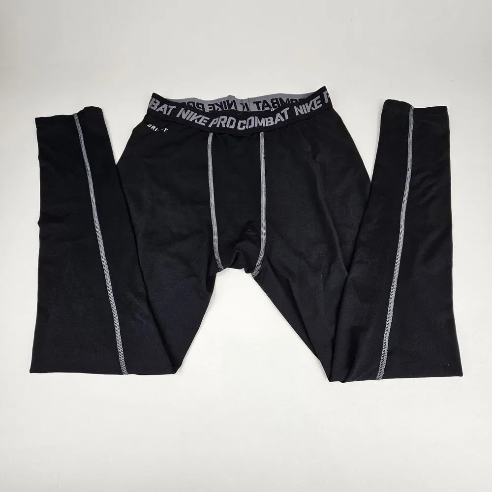 Nike Pro Combat Dri-FIT Mens Large Compression Tights Black Base Layer Pants